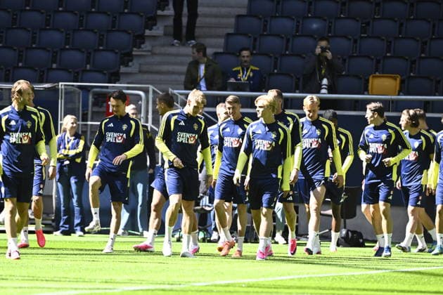 STOCKHOLM, SWEDEN 20260528 The Swedish national football team trains at Strawberry Arena. STOCKHOLM SWEDEN x10080x