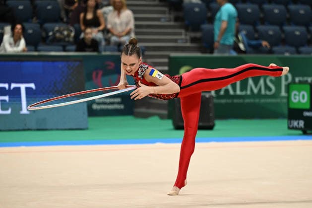 IPA85130096 - ONOFRIICHUK Taisiia (UKR) during European Championships in Rhythmic gymnastics, Rhythmische Sportgymnastik, RSG Gymnastics in Varna, Bulgaria, May 28 2026  Copyright: xFilippoxTomasi IPAxSportx xx 85130096