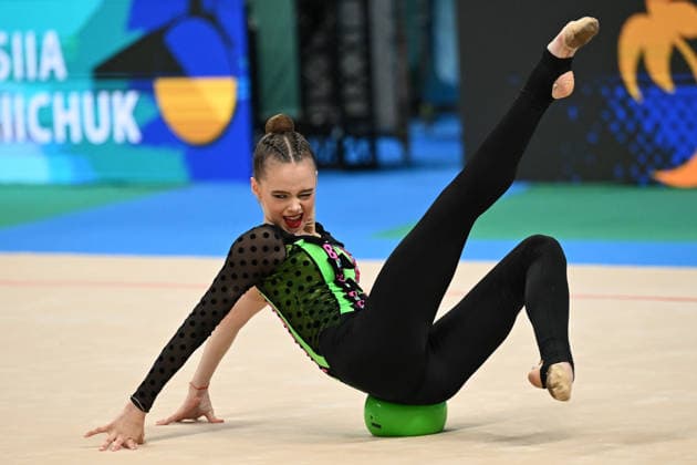 IPA85130100 - ONOFRIICHUK Taisiia (UKR) during European Championships in Rhythmic gymnastics, Rhythmische Sportgymnastik, RSG Gymnastics in Varna, Bulgaria, May 28 2026  Copyright: xFilippoxTomasi IPAxSportx xx 85130100