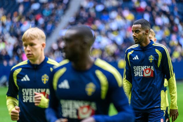 260528 Alexander Isak of the Swedish national football team at a training session on May 28, 2026 in Stockholm. Photo: Johanna Säll BILDBYRAN kod JL JL0620 fotboll football soccer fotball landskamp träning practice training sverige sweden sverige a FIFA World Cup, WM, Weltmeisterschaft, Fussball vm bbeng Copyright: JOHANNAxSÄLL BB260528BB199