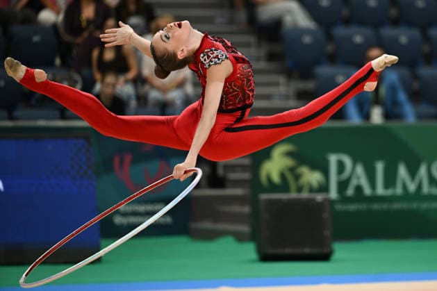 IPA85130104 - ONOFRIICHUK Taisiia (UKR) during European Championships in Rhythmic gymnastics, Rhythmische Sportgymnastik, RSG Gymnastics in Varna, Bulgaria, May 28 2026  Copyright: xFilippoxTomasi IPAxSportx xx 85130104