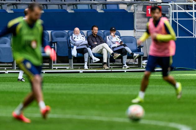 260528 Former player of the Swedish national football team Albin Ekdahl at a training session on May 28, 2026 in Stockholm. Photo: Johanna Säll BILDBYRAN kod JL JL0620 fotboll football soccer fotball landskamp träning practice training sverige sweden sverige a FIFA World Cup, WM, Weltmeisterschaft, Fussball vm bbeng Copyright: JOHANNAxSÄLL BB260528BB212