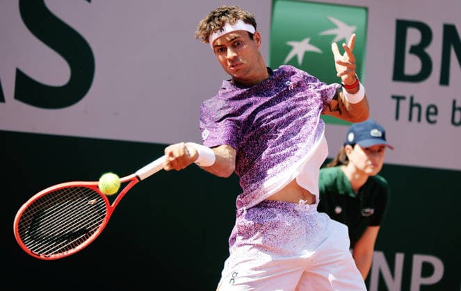 TENNIS - French Open 2026 PARIS,FRANCE,28.MAY.26 - TENNIS - ATP, Tennis Herren World Tour, French Open, Roland Garros, Grand Slam. Image shows Flavio Cobolli (ITA).  GEPAxpictures xMatthiasxHauer