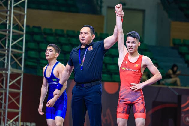 U17, U 17 Wrestling Asian Championships 51kg GR - Arsen Maksatbekovich Sharapov (KGZ) df. Rejep Jorayev (TKM)