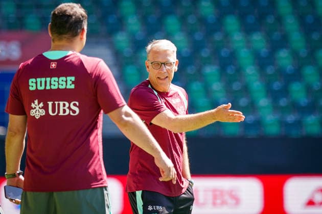 Schweiz: Fussball Schweizer Nationalmannschaft 2026, Training der Schweizer Nationalmannschaft - Kybunpark (St. Gallen): Peter Knäbel (Zentralpräsident, Schweizerischer Fussballverband) Copyright: xJOERANxSTEINSIEKx