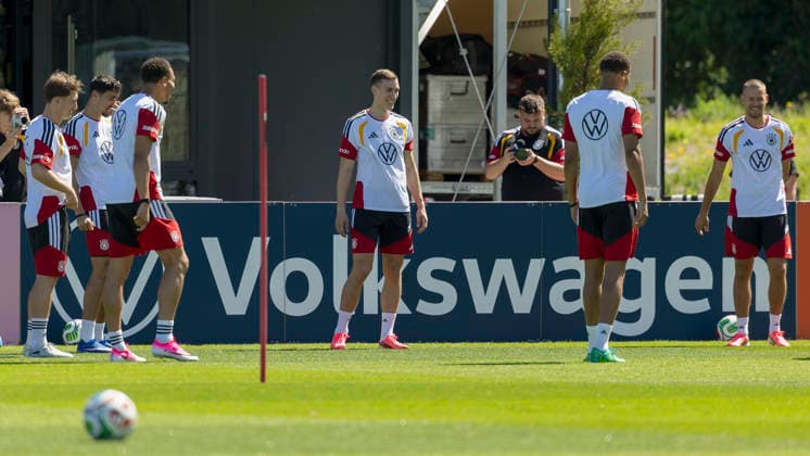 Die Mannschaft während des Trainings im Home Ground Herzogenaurach bei der WM-Vorbereitung, Herzogenaurach, Deutschland, am 28. Mai 2026. during training at the Home Ground Herzogenaurach during World Cup preparation, Herzogenaurach, Germany, on May 28, 2026. Copyright: HMBxMedia xHeikoxBecker
