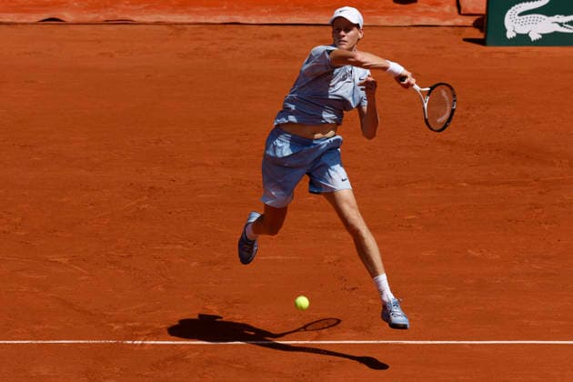 May 28, 2026, Paris, Paris, France: Jannik SINNER (ITA) in action during the tennis Grand Slam of Roland Garros 2026, at Roland Garros Stadium - on May 28 2026 .Paris - France Paris France - ZUMAb253 20260528_zsp_b253_053 Copyright: xLoicxBaratouxx