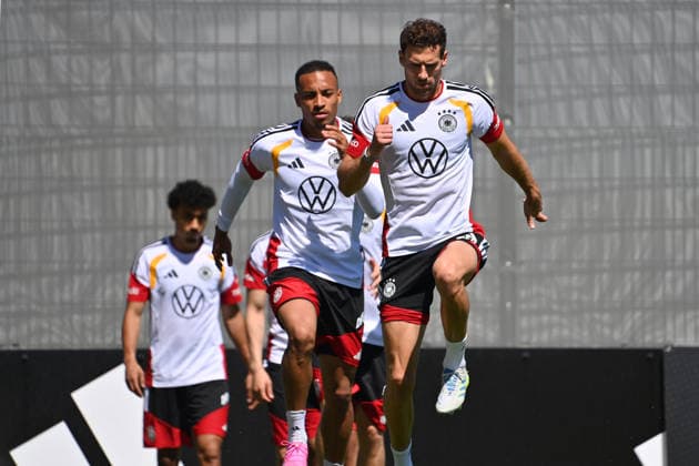 v.re:Leon GORETZKA (GER), Jamie LEWELING (GER), Deutsche Fussball Nationalmannschaft,WM Vorbereitung, Trainingslager in Herzogenaurach am 28.05.2026.