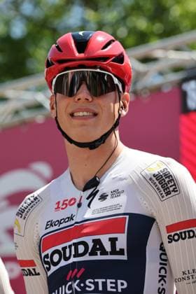 Giro d Italia 2026 UCI Cycling race - Stage 17 Pierre Teyssot MAXPPP ; Giro d Italia 2026 UCI Cycling race - Stage 17. Fai della Paganella, Italy on May 28, 2026. Stage 18h of 171 km from Fai della Paganella to Pieve di Soligo. Paul Magnier (FRA) Soudal Quick-Step Pierre Teyssot Maxppp Fai della Paganella Trentino South Tyrol Italy  Copyright: xMAXPPPxPierrexTeyssotx TEY35713 TEY35713