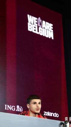 Belgium s Matias Fernandez-Pardo pictured during a press conference, PK, Pressekonferenz of Belgian national soccer team Red Devils to announce a new player for the 2026 FIFA World Cup, WM, Weltmeisterschaft, Fussball at the Proximus Basecamp in Tubize, on Thursday 28 May 2026. The 2026 FIFA World Cup will take place in the United States, Mexico, and Canada from 11 06 to 19 07. BRUNOxFAHY  x175260289x