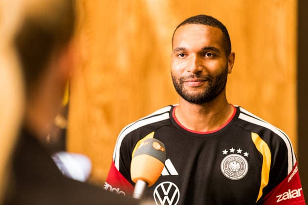HERZOGENAURACH, GERMANY - MAY 28: Jonathan Tah (Germany, 4) during a media session during the training camp of Germany to prepare for the FIFA World Cup, WM, Weltmeisterschaft, Fussball 2026 on May 28, 2026 in Herzogenaurach, Germany. Bavaria Germany Copyright: xSteffiexWunderlx