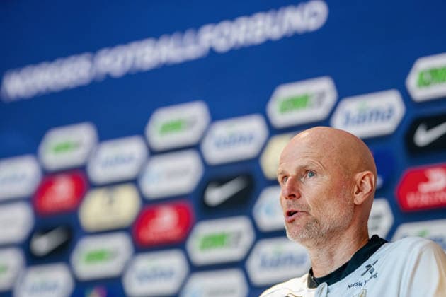 260528 Stale Solbakken, head coach of the Norwegian national football team, during a press event on May 28, 2026 in Oslo. Photo: Vegard Grott BILDBYRAN kod VG VG0927 bbeng fotball football soccer fotboll norge norway pressetreff press event Copyright: VEGARDxGRoTT BB260528VG002