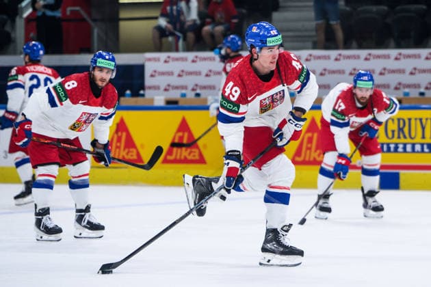 260528 Jaroslav Chmelar of Czech Republic ahead of the 2026 IIHF Ice hockey, Eishockey World Championship, WM, Weltmeisterschaft quarterfinal match between Finland and Czech Republic on May 28, 2026 in Zürich. Photo: Jesper Zerman BILDBYRAN kod JZ JZ0735 ishockey ice hockey ishockey-vm 2026 vm 2026 iihf world championship finland tjeckien czech republic bbeng finland Copyright: JESPERxZERMAN BB260528JZ045