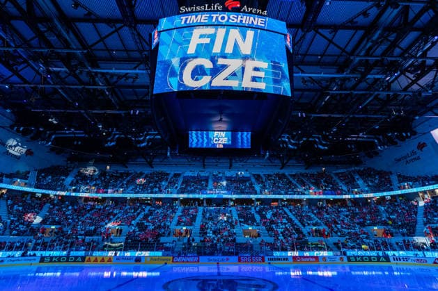 ZURICH, SWITZERLAND - MAY 28: Impressions of Swiss Life Arena during the Quarter Finals - Match 57 between Finland and Czechia at the IIHF Ice hockey, Eishockey World Championship, WM, Weltmeisterschaft 2026, Swiss Life Arena on May 28, 2026 in Zurich, Switzerland. Zurich Switzerland Copyright: xTimoxSteinx