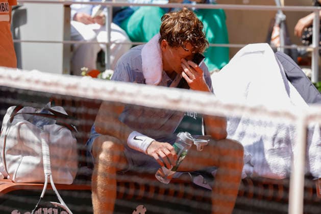 May 28, 2026, Paris, Paris, France: Jannik SINNER (ITA) during the tennis Grand Slam of Roland Garros 2026, at Roland Garros Stadium - on May 28 2026 .Paris - France Paris France - ZUMAb253 20260528_zsp_b253_097 Copyright: xLoicxBaratouxx