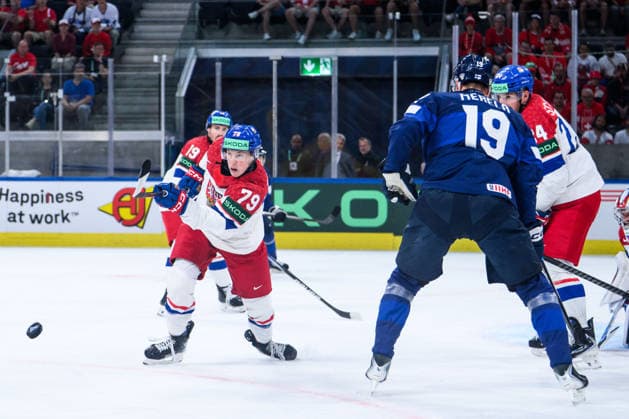 260528 Tomas Galvas of Czech Republic during the 2026 IIHF Ice hockey, Eishockey World Championship, WM, Weltmeisterschaft quarterfinal match between Finland and Czech Republic on May 28, 2026 in Zürich. Photo: Jesper Zerman BILDBYRAN kod JZ JZ0735 ishockey ice hockey ishockey-vm 2026 vm 2026 iihf world championship finland tjeckien czech republic bbeng finland Copyright: JESPERxZERMAN BB260528JZ059