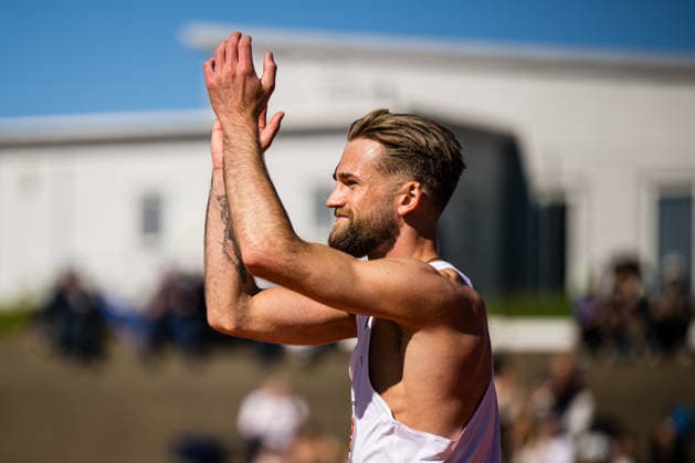 260528 Erlend Bolstad Raa of Norway after competing in men™s high jump during the Trond Mohn Games on May 28, 2026 in Bergen. Photo: Marius Simensen BILDBYRAN Cop 238 MM0068 athletics bbeng friidrett friidrott norge norway trond mohn games Copyright: MARIUSxSIMENSEN BB260528ZU011