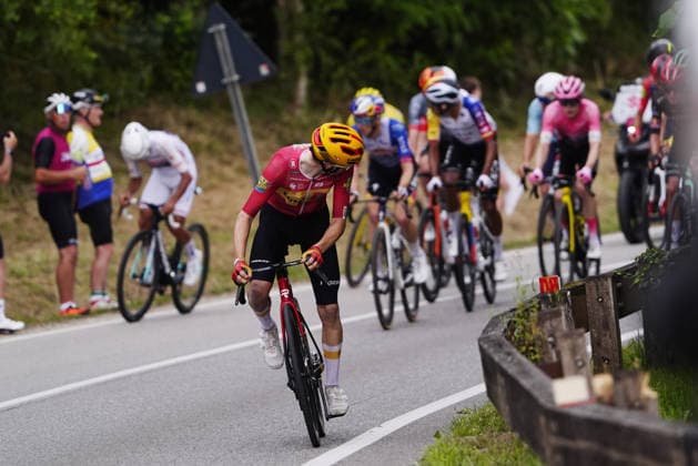 Norway™s Johannes Kulset of Uno-X Mobility during Stage 18 of the Giro d™Italia from Fai della Paganella - Pieve di Soligo Italy, Thursday May 28, 2026  Copyright: xFabioxFerrarii LaPressex