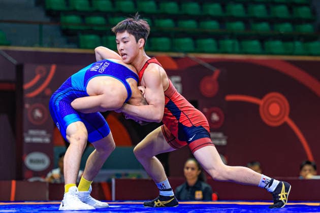 U17, U 17 Wrestling Asian Championships 51kg GR - Donghyeon Kim (KOR) df. Rejep Jorayev (TKM)