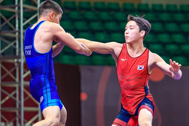 U17, U 17 Wrestling Asian Championships 51kg GR - Donghyeon Kim (KOR) df. Rejep Jorayev (TKM)