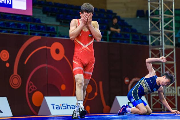 U17, U 17 Wrestling Asian Championships 55kg GR - Asilbek Karimov (UZB) df. Diyar Amanali (KAZ)