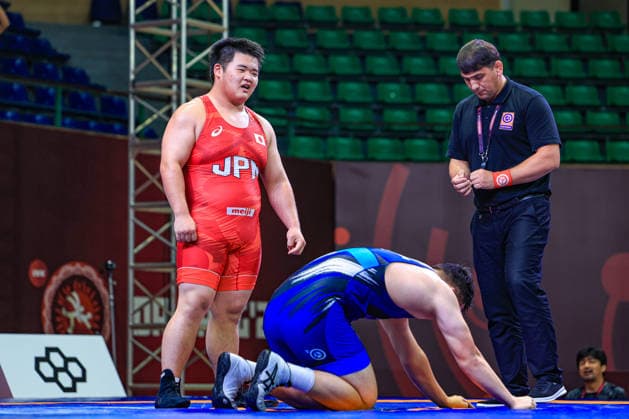 U17, U 17 Wrestling Asian Championships 110kg GR - Shinta Yoshida (JPN) df. Nariman Muzuretovich Anarkulov (KGZ)
