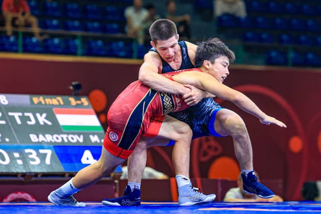 U17, U 17 Wrestling Asian Championships 60kg GR - Makhdi Barotov (TJK) df. Yeskendir Baurzhan (KAZ)