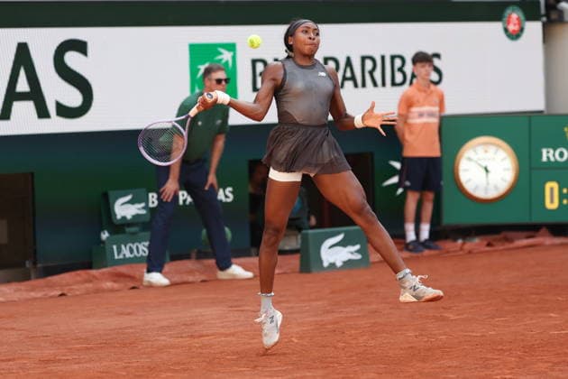 ROLAND GARROS 2026 Thierry Larret MAXPPP - PARIS (75) 28 05 2026 Thierry Larret Maxppp. Tennis. Roland Garros 2026. Internationaux de France de tennis. Stade Roland Garros, Paris (75). Le 28 Mai. Court Suzanne LENGLENN : Coco GAUFF (USA) vs Mayar SHERIF (EGY). PARIS (75) STADE ROLAND GARROS PARIS ILE DE FRANCE FRANCE  Copyright: xMAXPPPxThierryxLarretx TLR202605287710 TLR202605287710