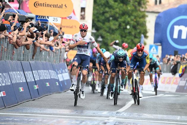 28-05-2026 Giro D italia; Tappa 18 Fai Della Paganella - Pieve Di Soligo; 2026, Soudal - Quick Step; 2026, Bahrain Victorious; 2026, Lidl - Trek; Magnier, Paul; Zambanini, Edoardo; Milan, Jonathan; Pieve Di Soligo; 