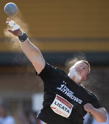 260528 Christoffer Licita of USA competes in men s shot put during the Trond Mohn Games on May 28, 2026 in Bergen. Photo: Marius Simensen BILDBYRAN COP 238 MM0068 athletics bbeng friidrett friidrott norge norway trond mohn games kula shot put usa Copyright: MARIUSxSIMENSEN BB260528ZU030