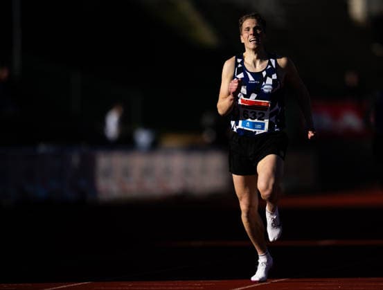 260528 Andreas Fantoft of IL Gneist competes in men™s 800 meter during the Trond Mohn Games on May 28, 2026 in Bergen. Photo: Marius Simensen BILDBYRAN COP 238 MM0068 athletics bbeng friidrett friidrott norge norway trond mohn games Copyright: MARIUSxSIMENSEN BB260528ZV016