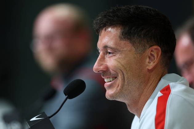 WROCLAW 28.05.2026 KONFERENCJA PRASOWA REPREZENTACJI POLSKI --- POLISH FOOTBALL national team, Nationalteam press conference, PK, Pressekonferenz ROBERT LEWANDOWSKI FOT. PIOTR KUCZA FOTOPYK NEWSPIX.PL --- newspix.pl POLAND OUT! 