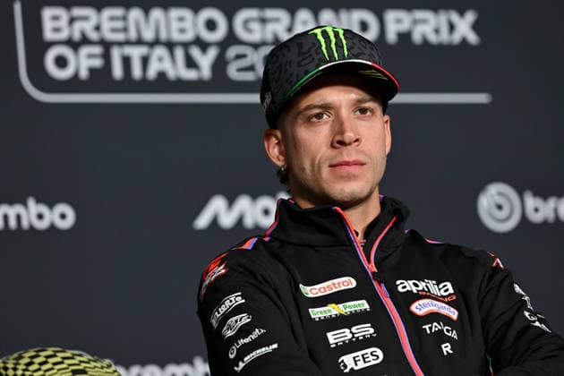 IPA85143151 - Italian rider Marco Bezzecchi of Aprilia Racing attends the pre-event press conference, PK, Pressekonferenz during Gran Premio d Italia - Press conference and Riders track familiarization, MotoGP World Championship, WM, Weltmeisterschaft in Mugello, Italy, May 28 2026  Copyright: xLisaxGuglielmi IPAxSportx xx 85143151