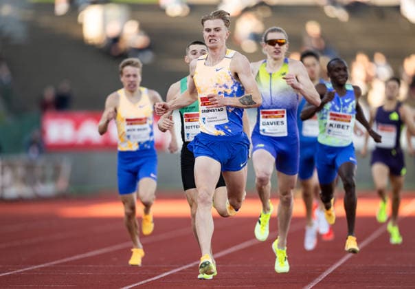 260528 Tobias Gronstad of Norway competes in men™s 800 meter during the Trond Mohn Games on May 28, 2026 in Bergen. Photo: Marius Simensen BILDBYRAN COP 238 MM0068 athletics bbeng friidrett friidrott norge norway trond mohn games Copyright: MARIUSxSIMENSEN BB260528ZX026