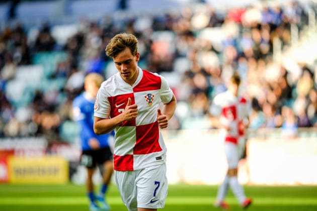 UEFA Under-17 European Championship, EM, Europameisterschaft Estonia 2026 Luka Bartolovic in action during the UEFA Under-17 European Championship Group-A match between Estonia U-17 vs Croatia U-17 national teams, Tallinn Estonia 28.05.2026 Tallinn A Le Coq Arena Estonia Copyright: xMaurixLevandix