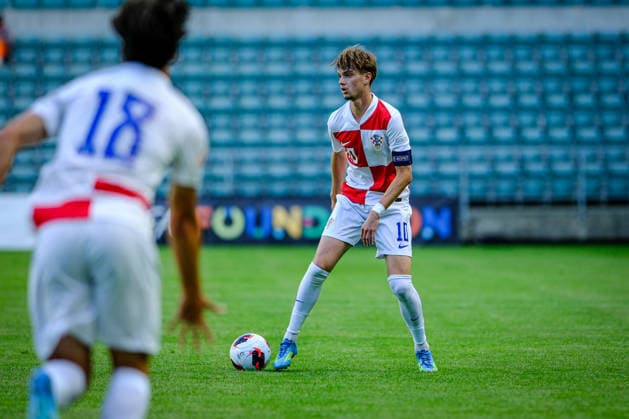 UEFA Under-17 European Championship, EM, Europameisterschaft Estonia 2026 Jona Benkotic in action during the UEFA Under-17 European Championship Group-A match between Estonia U-17 vs Croatia U-17 national teams, Tallinn Estonia 28.05.2026 Tallinn A Le Coq Arena Estonia Copyright: xMaurixLevandix