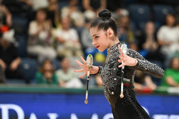 IPA85143623 - EMILOVA Dea (BUL) during European Championships in Rhythmic gymnastics, Rhythmische Sportgymnastik, RSG Gymnastics in Varna, Bulgaria, May 28 2026  Copyright: xFilippoxTomasi IPAxSportx xx 85143623