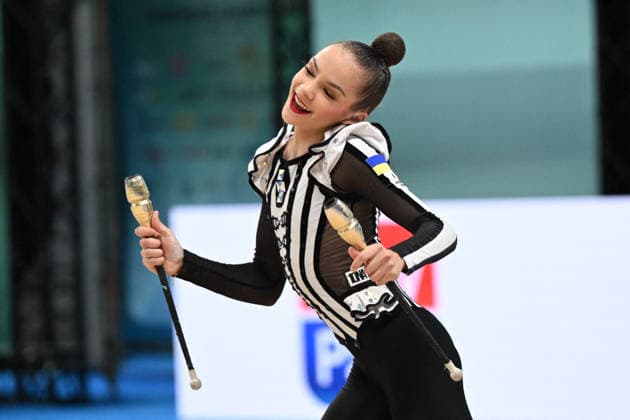 OTHER - Gymnastics - European Championships in Rhythmic gymnastics, Rhythmische Sportgymnastik, RSG Photo by IPA ABACAPRESS.COM85143579 - KRAINSKA Sofiia (UKR) during European Championships in Rhythmic Gymnastics, Gymnastics in Varna, Bulgaria, May 28 2026 Varna Bulgaria  Copyright: xIPAxSport ABACAx