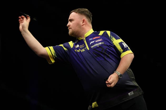 RECORD DATE NOT STATED 28th May 2026, The 02 Arena, London, England; 2026 PDC Bet MGM Premier League Darts Final; Luke Littler in action on the oche during his match against Gerwyn Price HenningxvonxJagow