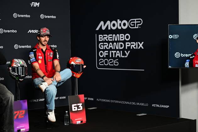 MotoGP of Italy - Previews Francesco Bagnaia of the Ducati Lenovo Team speaks during an official press conference, PK, Pressekonferenz for the MotoGP Italian GP at Mugello Circuit on May 28, 2026, in San Piero a Sieve, Italy. San Piero a Sieve Italy  Copyright: xAndreaxDiodatox originalFilename:diodato-italiang260528_npNgX.jpg