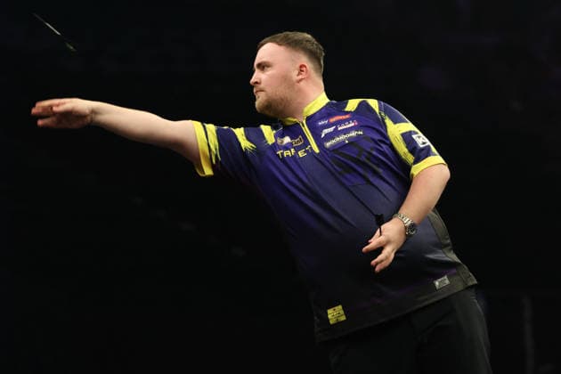 BetMGM Premier League Darts 28MAY26 Luke Littler during the BetMGM Premier League darts at the O2 Arena, London, UK on 28 May 2026. London O2 Arena London UK Editorial use only , Copyright: xChrisxSargeantx PSI-24296-0025