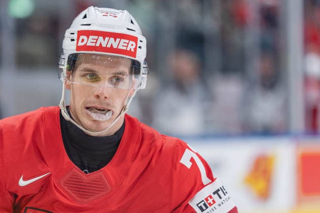 28 05 2026, Zurich, Swiss Life Arena, Ice hockey, Eishockey World Championships: Switzerland - Sweden, 72 Dominik Egli (Switzerland) Zurich Swiss Life Arena Zurich Switzerland Copyright: xJustPictures.ch StefanxEmchx jp-de-StEm-DSC0011220260528