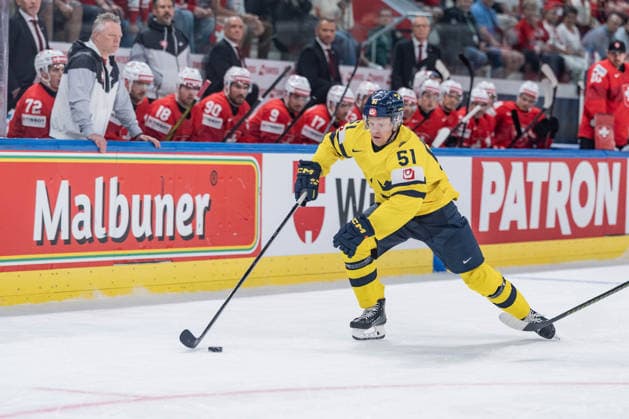 28 05 2026, Zurich, Swiss Life Arena, Ice hockey, Eishockey World Championships: Switzerland - Sweden, 51 Emil Heineman (Sweden) Zurich Swiss Life Arena Zurich Switzerland Copyright: xJustPictures.ch StefanxEmchx jp-de-StEm-DSC0024020260528