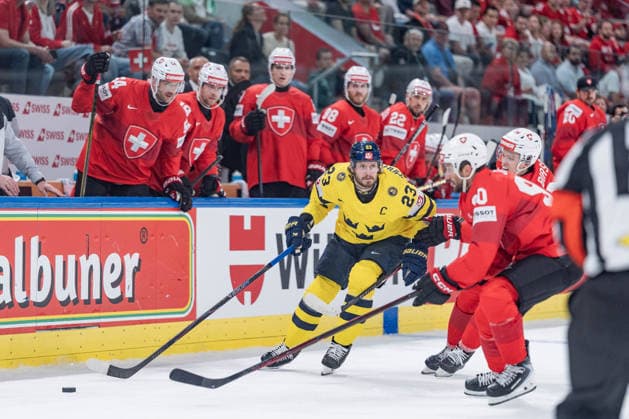 28 05 2026, Zurich, Swiss Life Arena, Ice hockey, Eishockey World Championships: Switzerland - Sweden, 23 Oliver Ekman-larsson (Sweden) Zurich Swiss Life Arena Zurich Switzerland Copyright: xJustPictures.ch StefanxEmchx jp-de-StEm-DSC0035520260528