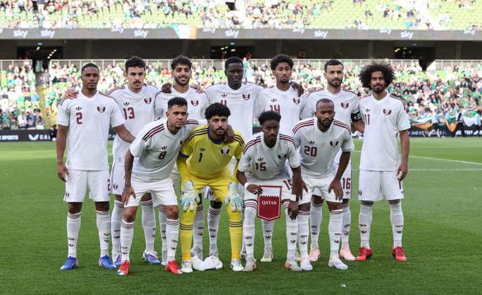 International Friendly, Länderspiel, Nationalmannschaft Aviva Stadium, Dublin 28 5 2026 Republic of Ireland vs Qatar The Qatar team The Qatar team 28 5 2026  Copyright: x INPHO BryanxKeanex CU9I9675_1