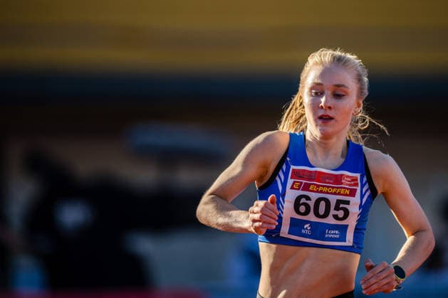 260528 Vilde-Sofie Torvund of IL Fri competes in women™s 800 meter during the Trond Mohn Games on May 28, 2026 in Bergen. Photo: Marius Simensen BILDBYRAN Cop 238 MM0068 athletics bbeng friidrett friidrott norge norway trond mohn games Copyright: MARIUSxSIMENSEN BB260528ZB047