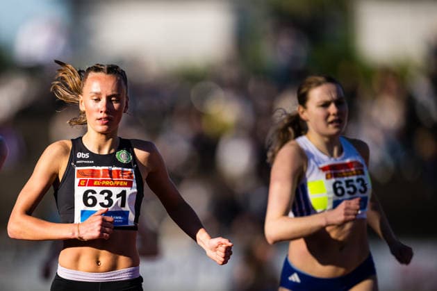 260528 Linea Helgevold Fjelldalselv of Haugesund IL competes in women™s 800 meter during the Trond Mohn Games on May 28, 2026 in Bergen. Photo: Marius Simensen BILDBYRAN Cop 238 MM0068 athletics bbeng friidrett friidrott norge norway trond mohn games Copyright: MARIUSxSIMENSEN BB260528ZP044