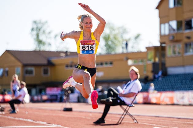 260528 Sofie Olsvold Hausberg of Os TF competes in women™s triple jump during the Trond Mohn Games on May 28, 2026 in Bergen. Photo: Marius Simensen BILDBYRAN Cop 238 MM0068 athletics bbeng friidrett friidrott norge norway trond mohn games Copyright: MARIUSxSIMENSEN BB260528ZS038