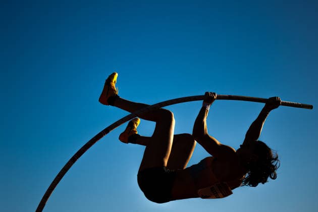 260528 Lene Retzius of Norway competes in women™s pole vault during the Trond Mohn Games on May 28, 2026 in Bergen. Photo: Marius Simensen BILDBYRAN Cop 238 MM0068 athletics bbeng friidrett friidrott norge norway trond mohn games Copyright: MARIUSxSIMENSEN BB260528ZT040
