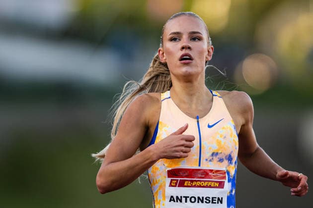 260528 Pernille Antonsen of Norway competes in women™s 800 meter during the Trond Mohn Games on May 28, 2026 in Bergen. Photo: Marius Simensen BILDBYRAN Cop 238 MM0068 athletics bbeng friidrett friidrott norge norway trond mohn games Copyright: MARIUSxSIMENSEN BB260528ZE032